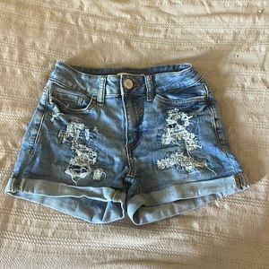 High rise shorts